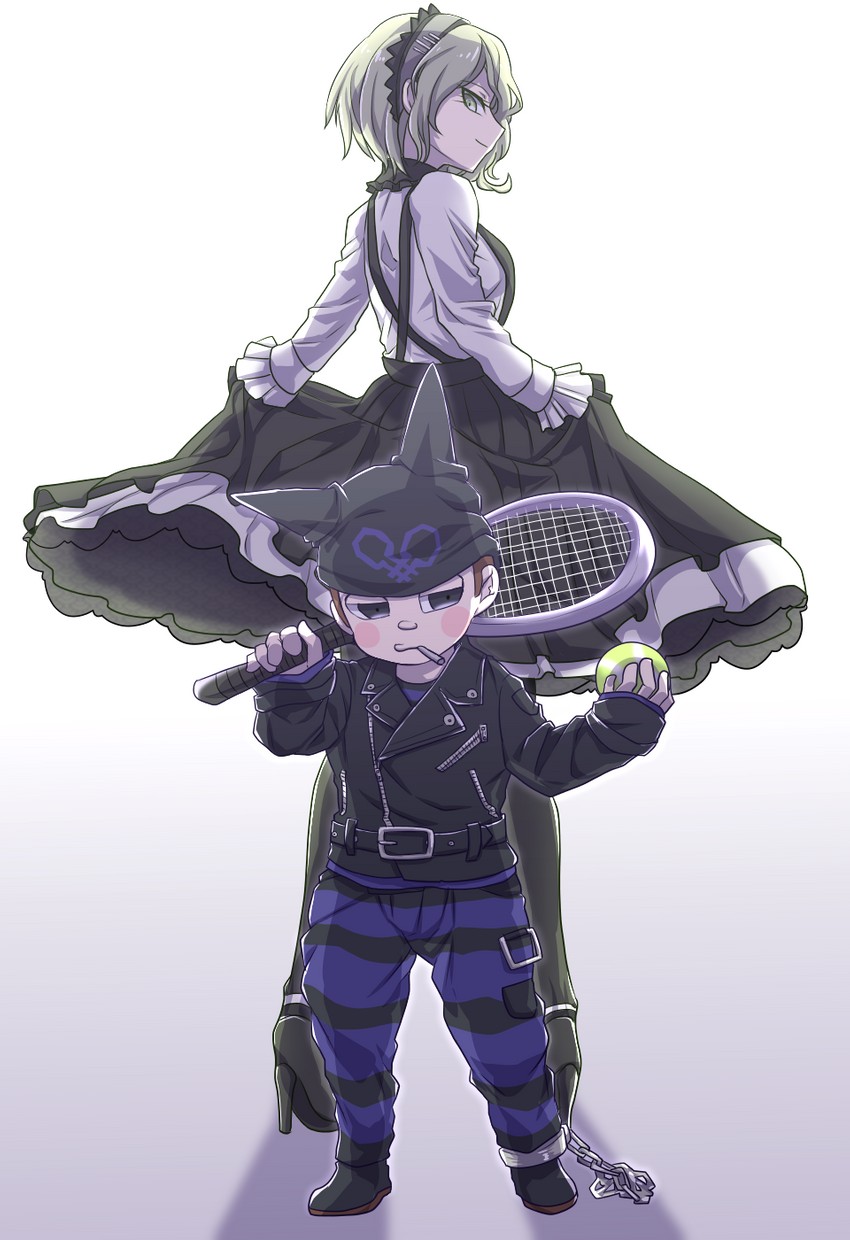 tojo kirumi and hoshi ryoma (danganronpa and 1 more) drawn by zi_huahuo
