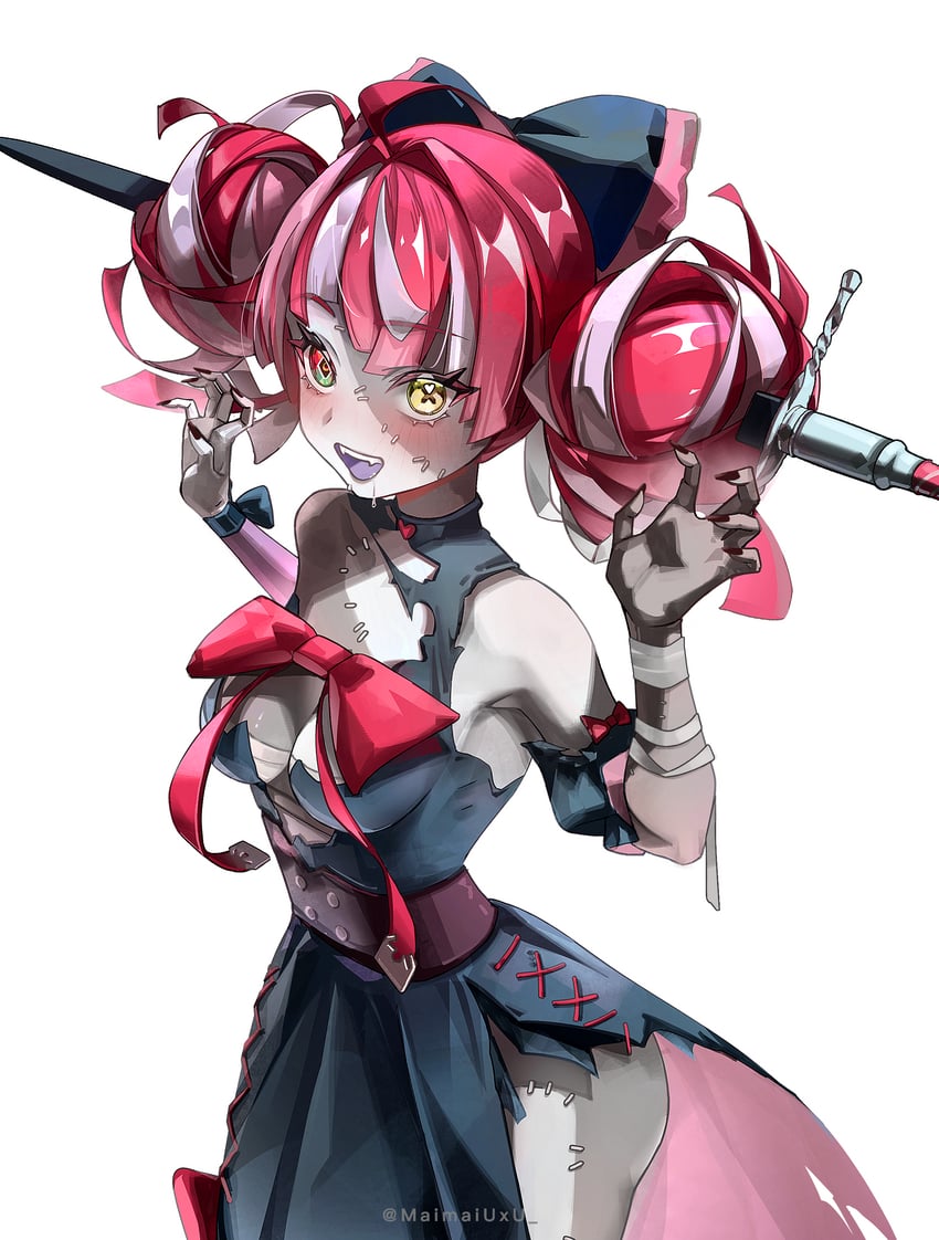 kureiji ollie (hololive and 1 more) drawn by hppu8734