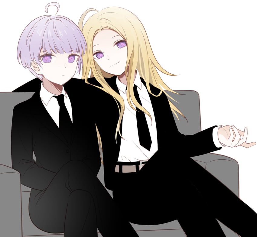yuma kokohead and makoto kagutsuchi (master detective archives: rain code) drawn by qiao_xing