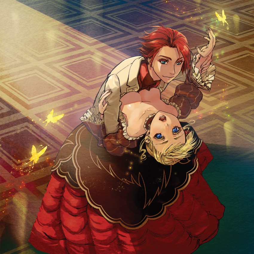 beatrice and ushiromiya battler (umineko no naku koro ni) drawn by riato