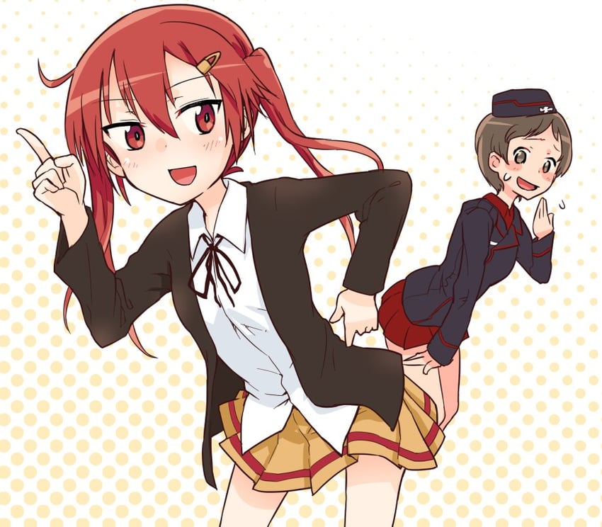 kojima emi and nakasuga emi (girls und panzer and 1 more)