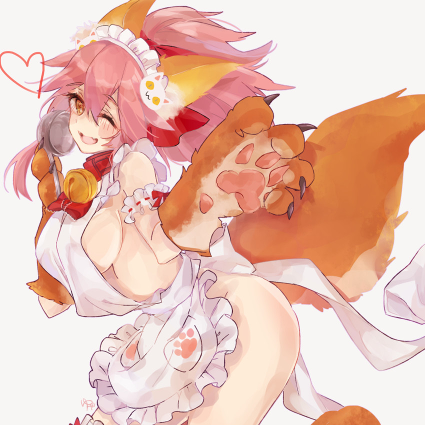 tamamo and tamamo cat (fate and 1 more) drawn by yukimiya_yuge