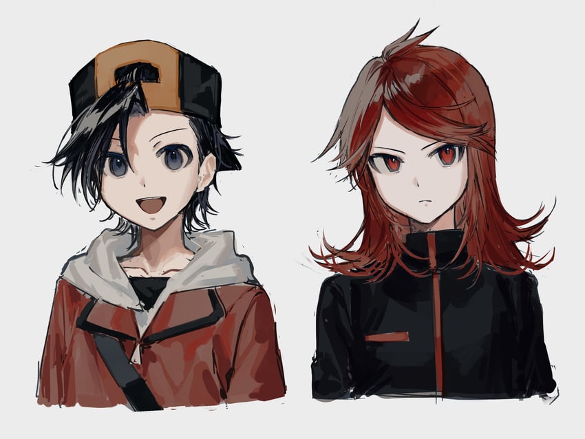 ethan and silver (pokemon and 1 more) drawn by dora_(wa_ppp)
