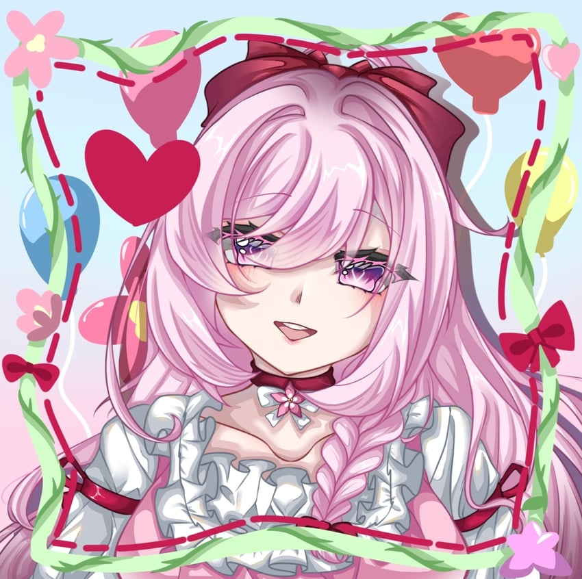 elysia (honkai and 1 more) drawn by ansha_da_wei