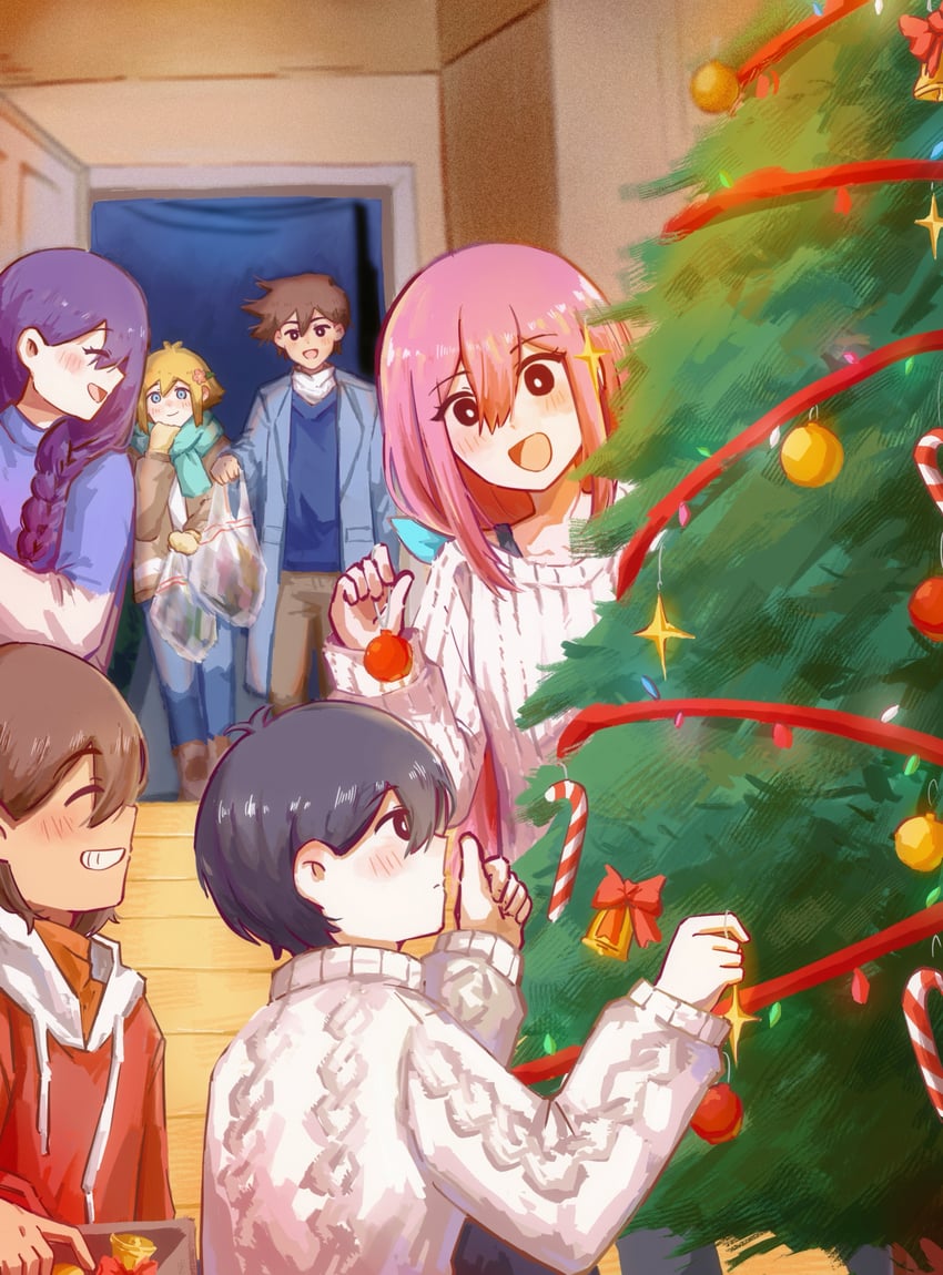 sunny, basil, aubrey, kel, mari, and 1 more (omori) drawn by bailan1130