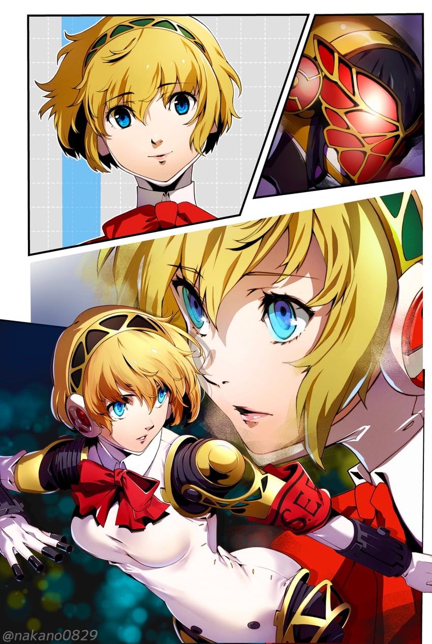 aigis and metis (persona and 1 more) drawn by nakano_maru