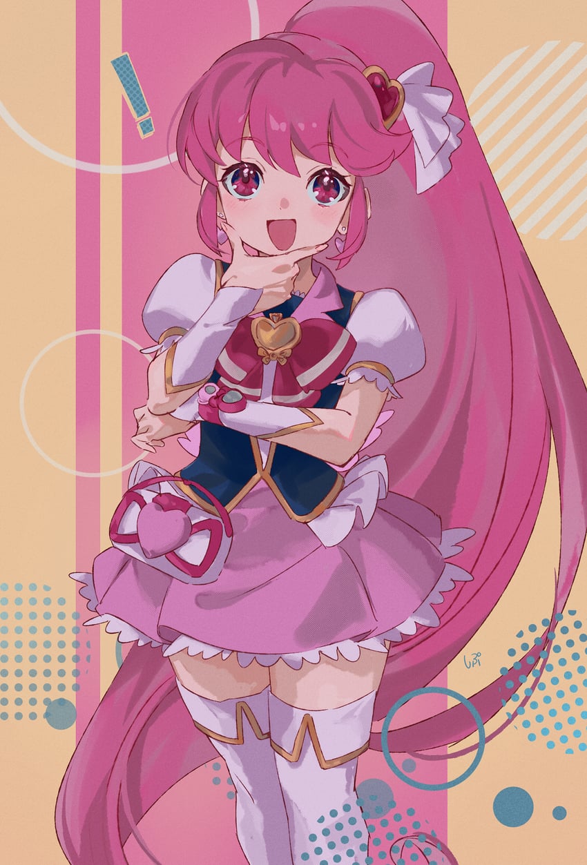 aino megumi and cure lovely (precure and 1 more) drawn by shipu_(gassyumaron)
