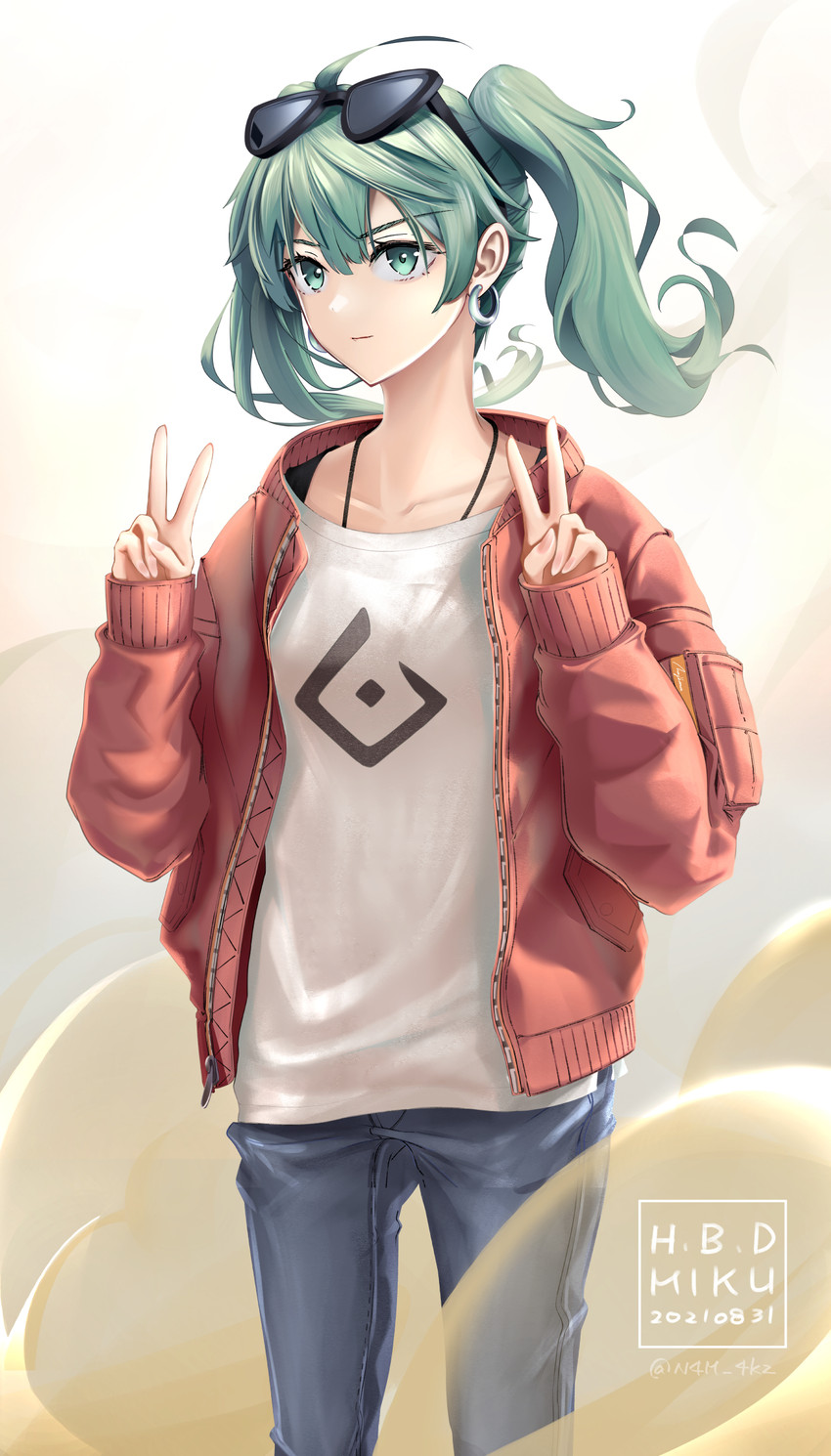 hatsune miku (vocaloid and 1 more) drawn by yokaze_(yokajie)