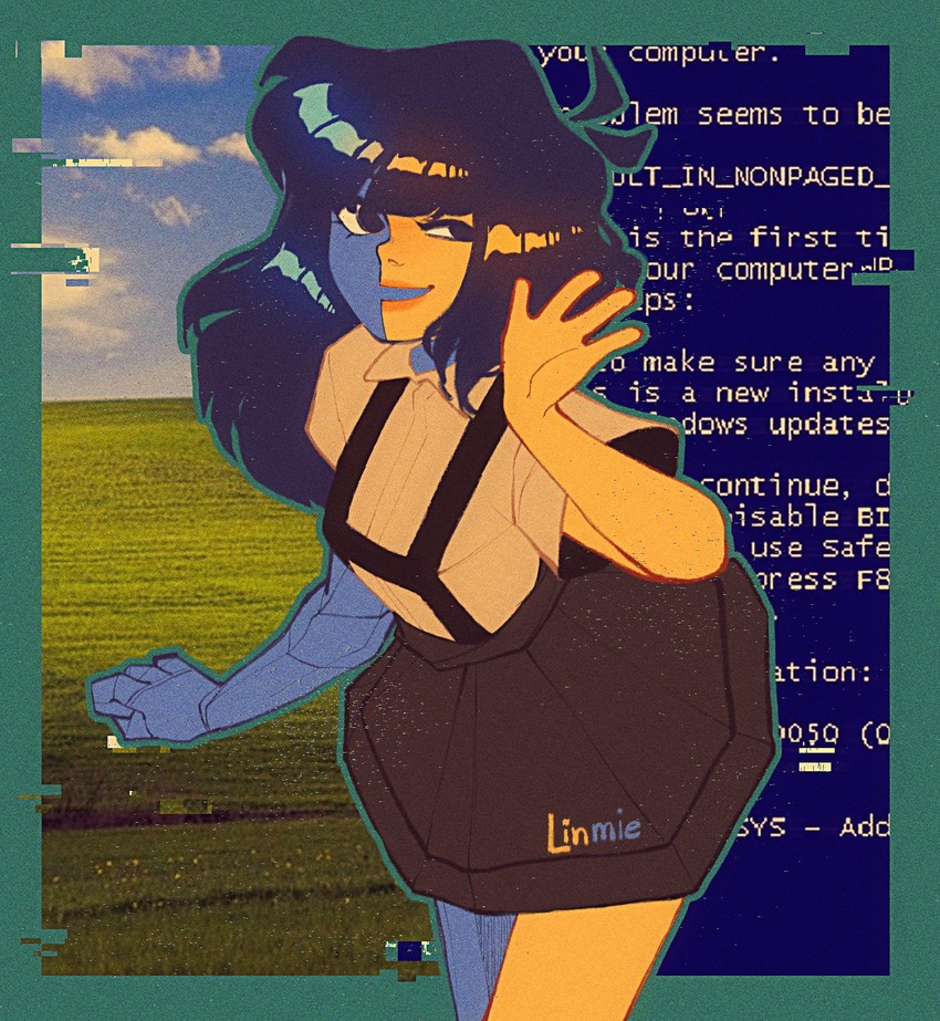 ena and happy ena (microsoft windows and 3 more) drawn by pixie_(milkywaypixies)