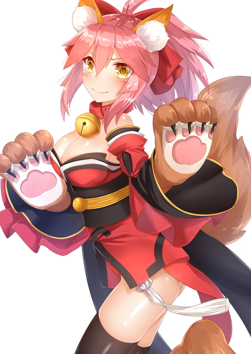 tamamo and tamamo cat (fate and 1 more) drawn by sll