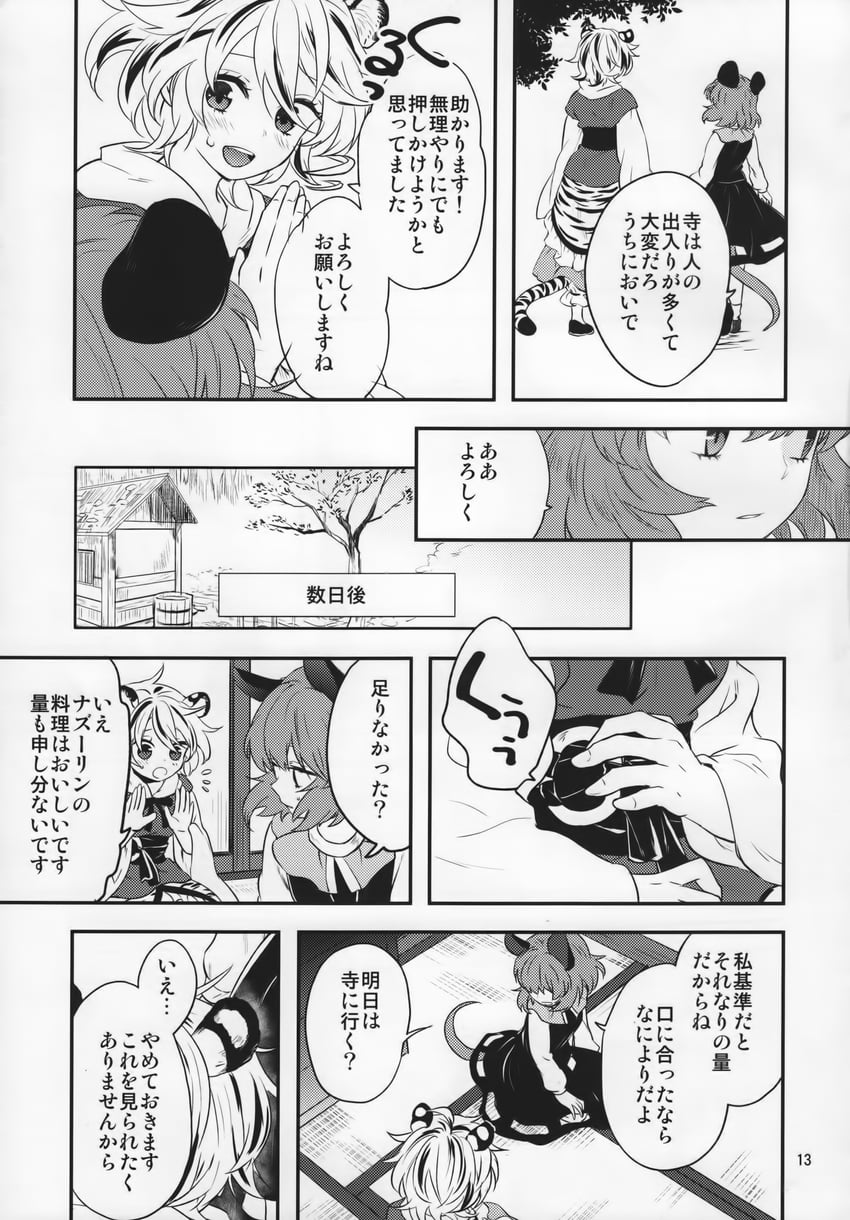 nazrin and toramaru shou (touhou) drawn by tomobe_kinuko