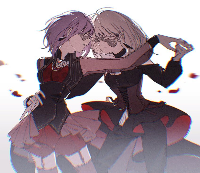 misumi uika, yuutenji nyamu, doloris, and amoris (bang dream! and 1 more) drawn by reiboubyou