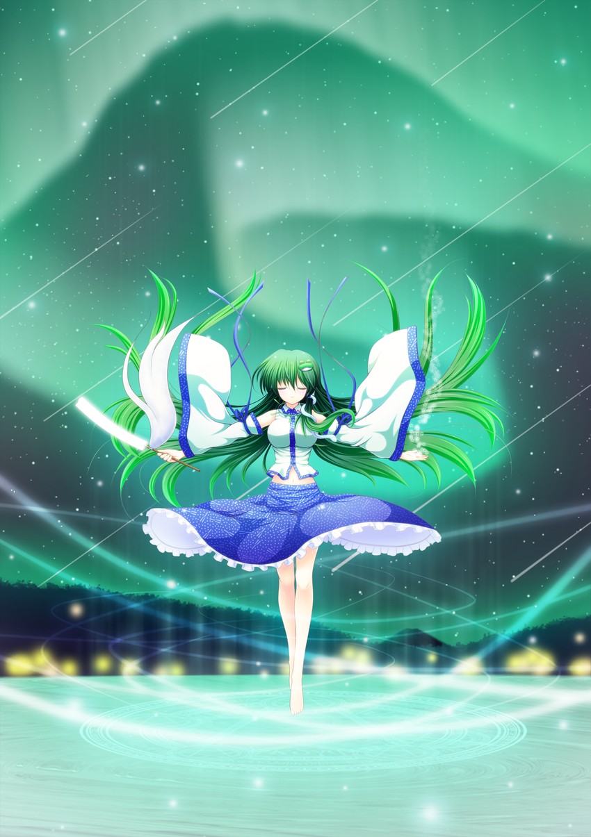 kochiya sanae (touhou) drawn by osashin_(osada)