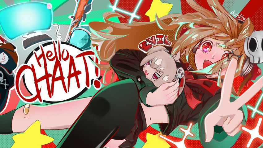 evil neuro-sama (vedal ai and 1 more) drawn by birdsbtw