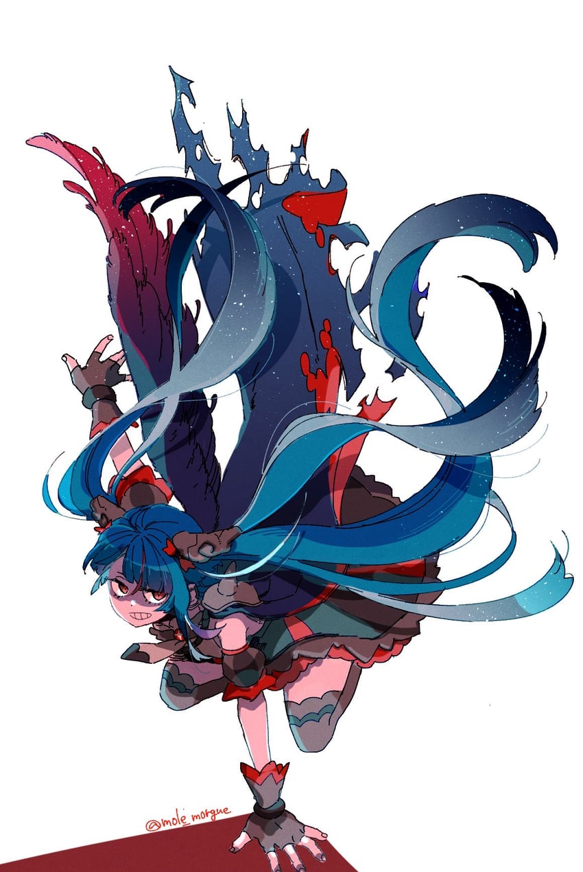 sora harewataru and cure sky (precure and 1 more) drawn by mole_morgue