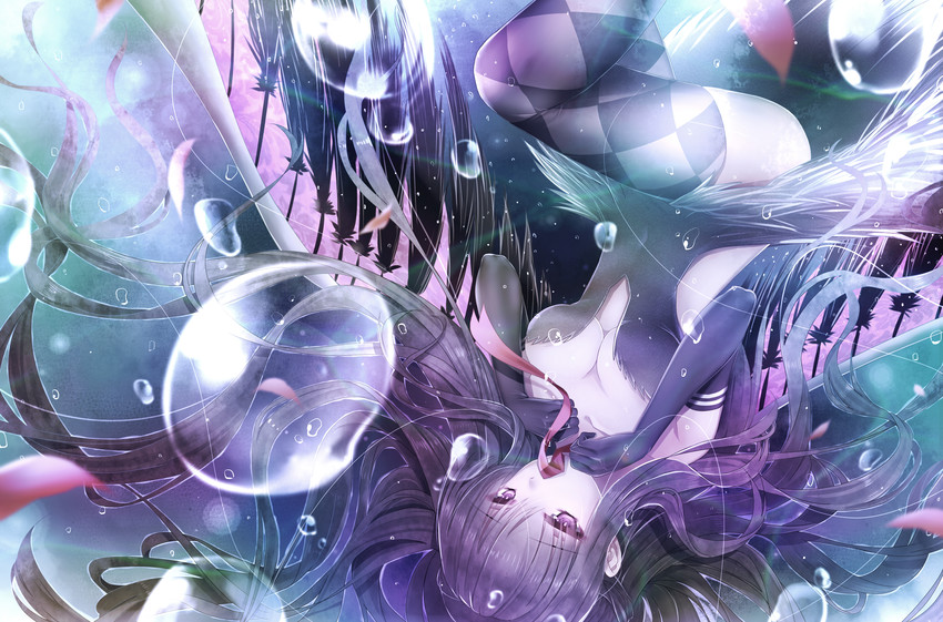 akemi homura and akuma homura (mahou shoujo madoka magica and 1 more) drawn by xuanlin_jingshuang