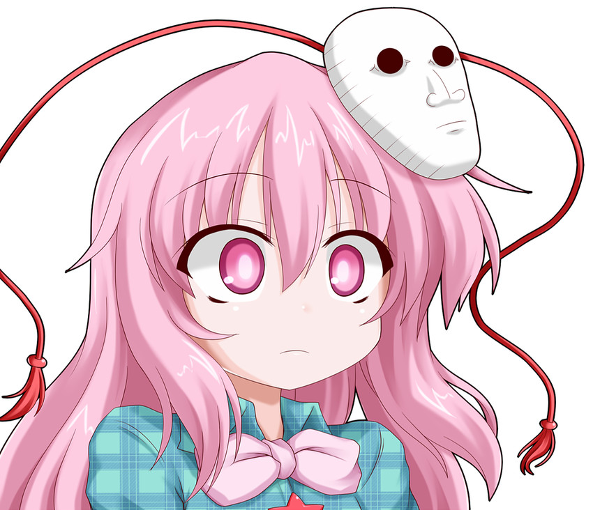 hata no kokoro and ramlethal valentine (touhou and 2 more) drawn by oden_(th-inaba)