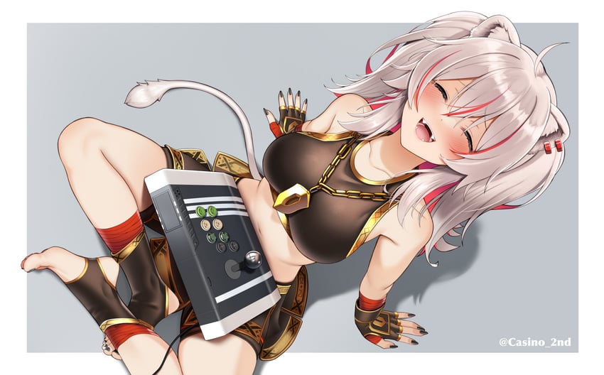 shishiro botan and marisa (hololive and 2 more) drawn by casino_(casinoep)