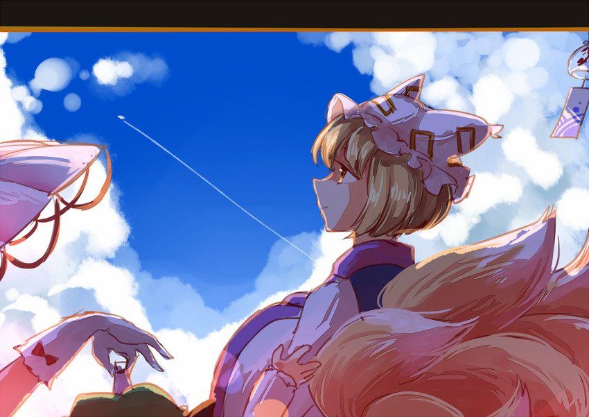 yakumo yukari, yakumo ran, and chen (touhou) drawn by yetworldview_kaze