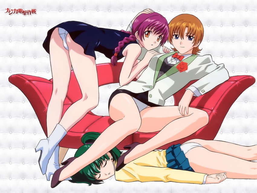 hiiragi najica, lila, and fuyuki (najica dengeki sakusen) drawn by yamauchi_noriyasu