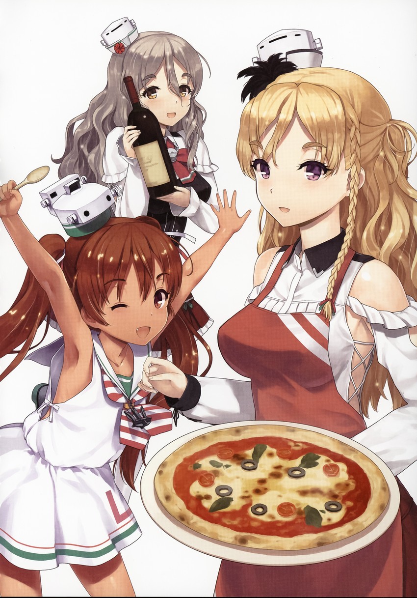 pola, libeccio, zara, and zara due (kantai collection) drawn by jiji_(aardvark)