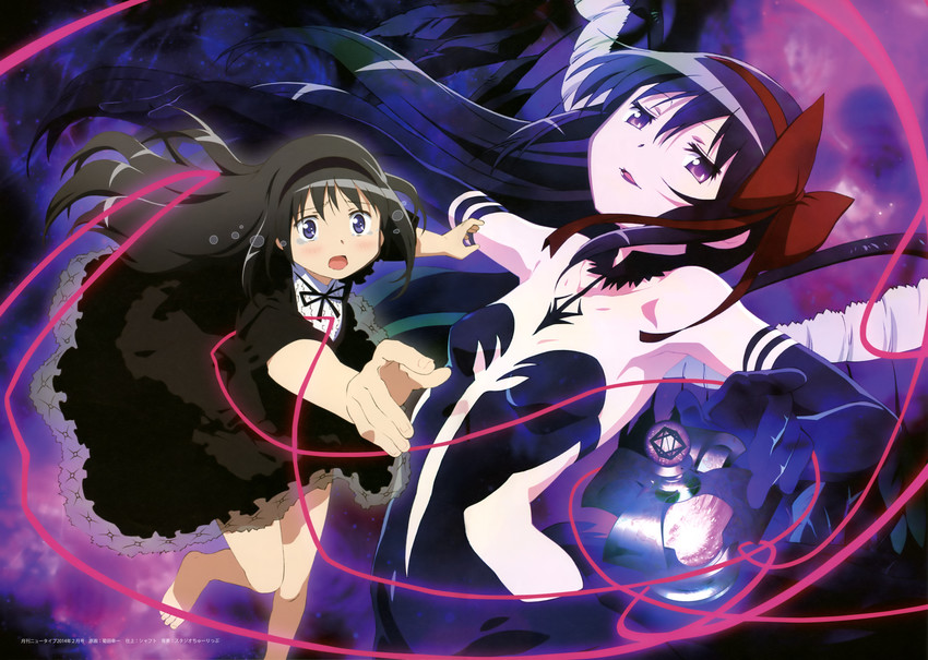 akemi homura and akuma homura (mahou shoujo madoka magica and 1 more)