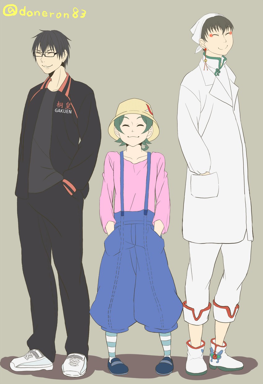 hakutaku, yasaka mao, and imayoshi shouichi (gundam and 3 more) drawn by ode_(h-pinku)