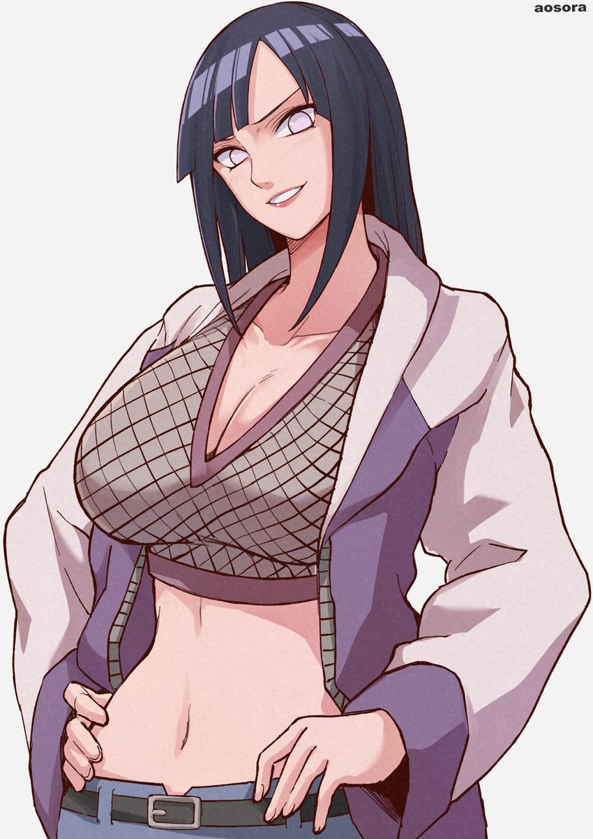 hyuuga hinata (naruto and 2 more) drawn by aosora2823
