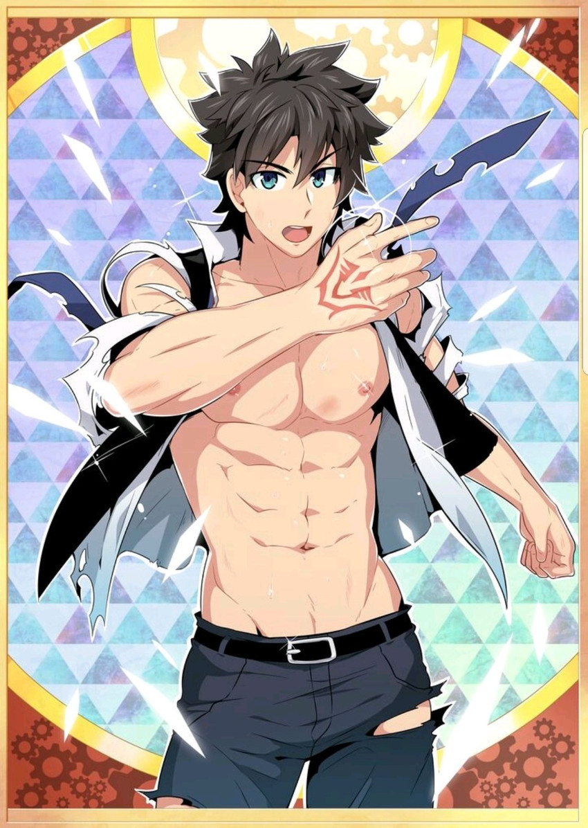 fujimaru ritsuka (fate and 1 more) drawn by mazjojo