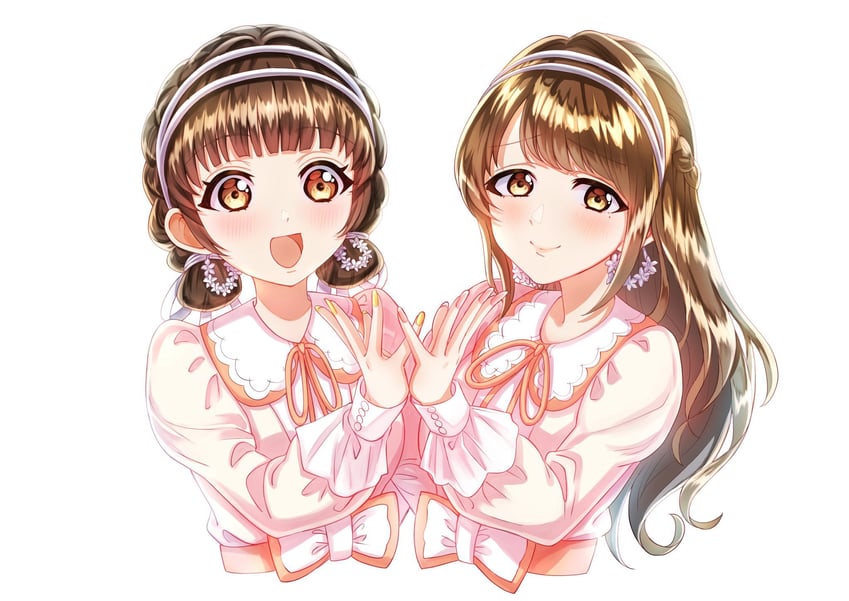 hanamiya nina and nirei nozomi (love live! and 2 more) drawn by meiji_(mosamoo3)