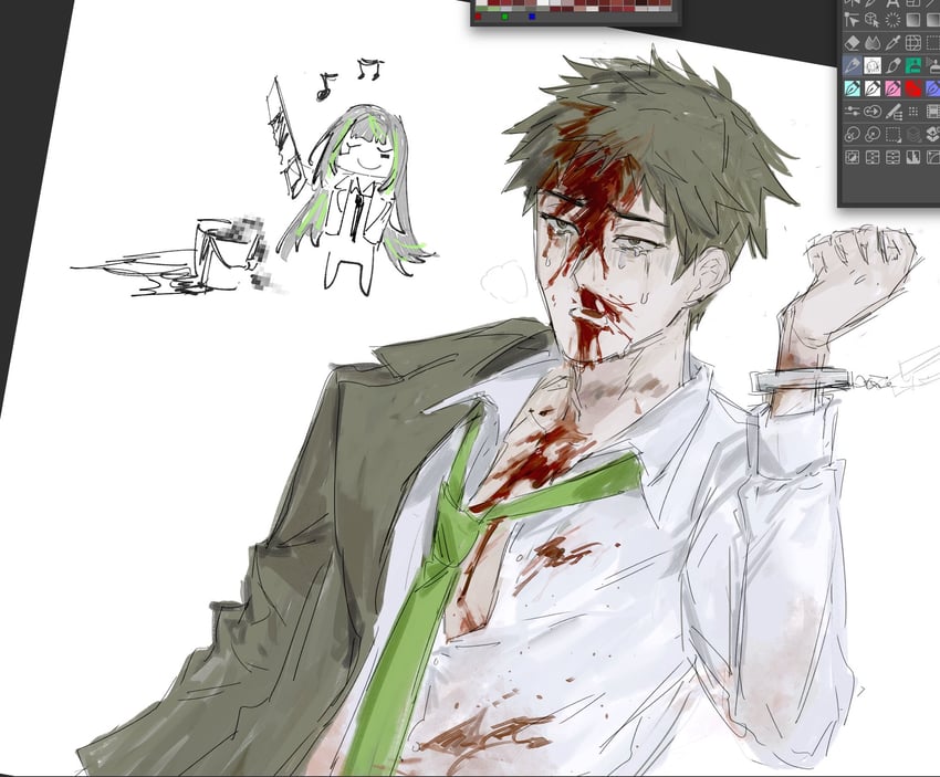 alfonso and samjo (project moon and 1 more) drawn by akmisss00