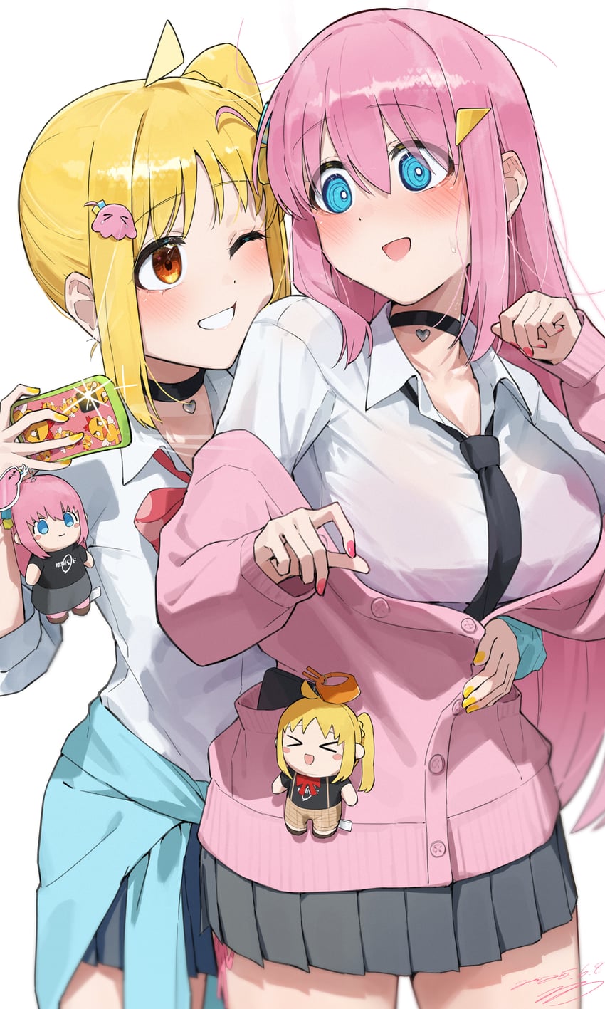 gotoh hitori and ijichi nijika (bocchi the rock!) drawn by seisyuntarotto