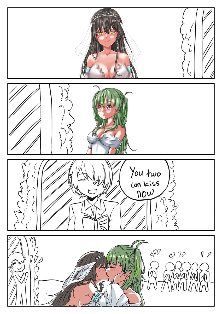 kayamori ruka, ooshima isuzu, and ooshima ichiko (heaven burns red) drawn by kyoto_kiranami