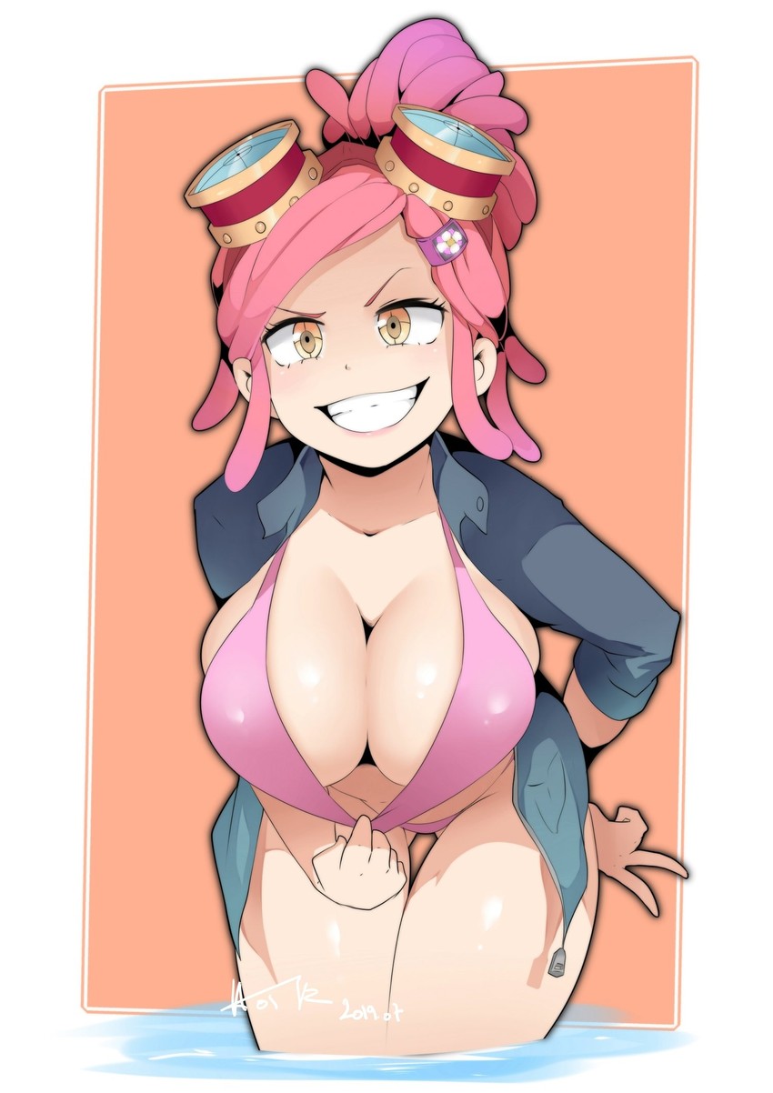 hatsume mei (boku no hero academia) drawn by hot_vr
