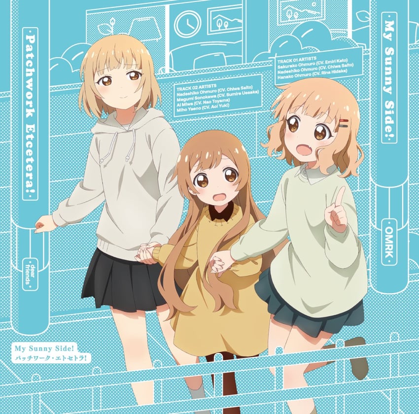 oomuro sakurako, oomuro hanako, and oomuro nadeshiko (yuruyuri and 1 more)