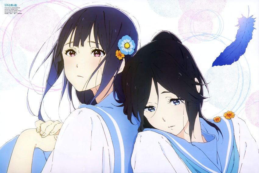 yoroizuka mizore and kasaki nozomi (hibike! euphonium and 1 more) drawn by otou_norie, suzuki_sana, and takao_kazuya