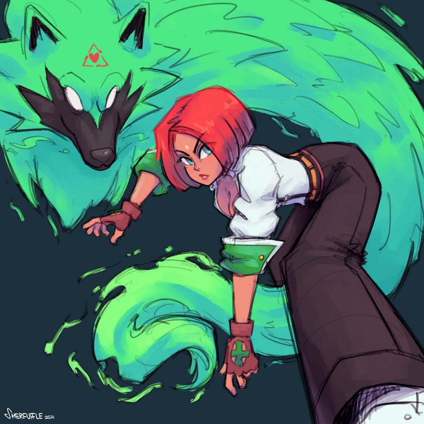 giovanna and rei (guilty gear and 1 more) drawn by coderedchili
