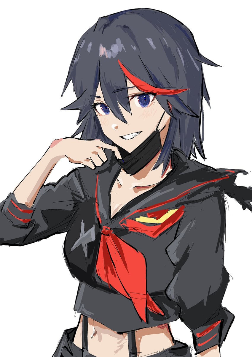 matoi ryuuko and senketsu (kill la kill) drawn by tomotenasi_e