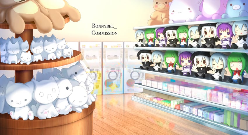 me-tan, yakui, rilakkuma, mona, bisuke-tan, and 2 more (os-tan and 8 more) drawn by jelly_(bonnybel)