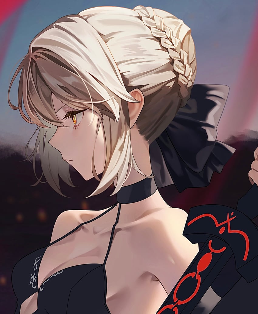 artoria pendragon and saber alter (fate and 2 more) drawn by maririri111