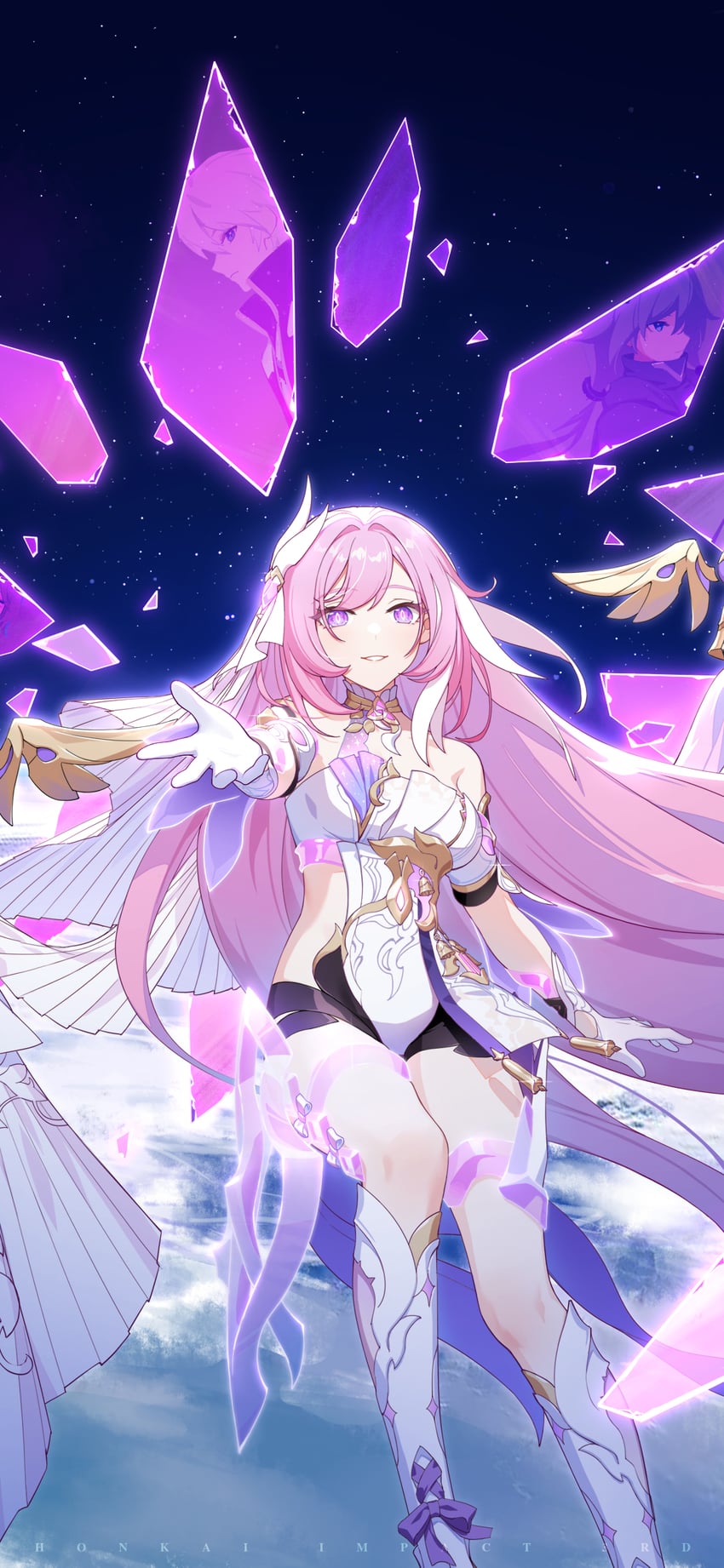 fu hua, elysia, and kevin kaslana (honkai and 1 more)