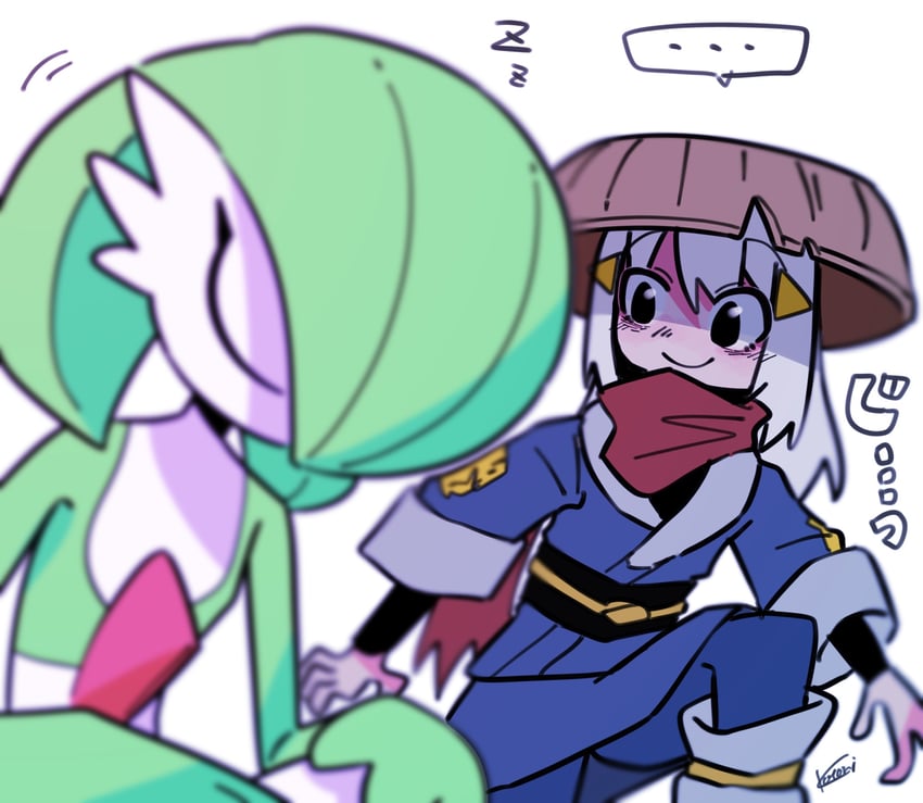 gardevoir and akari (pokemon and 1 more) drawn by kotori_(kotori_501061)