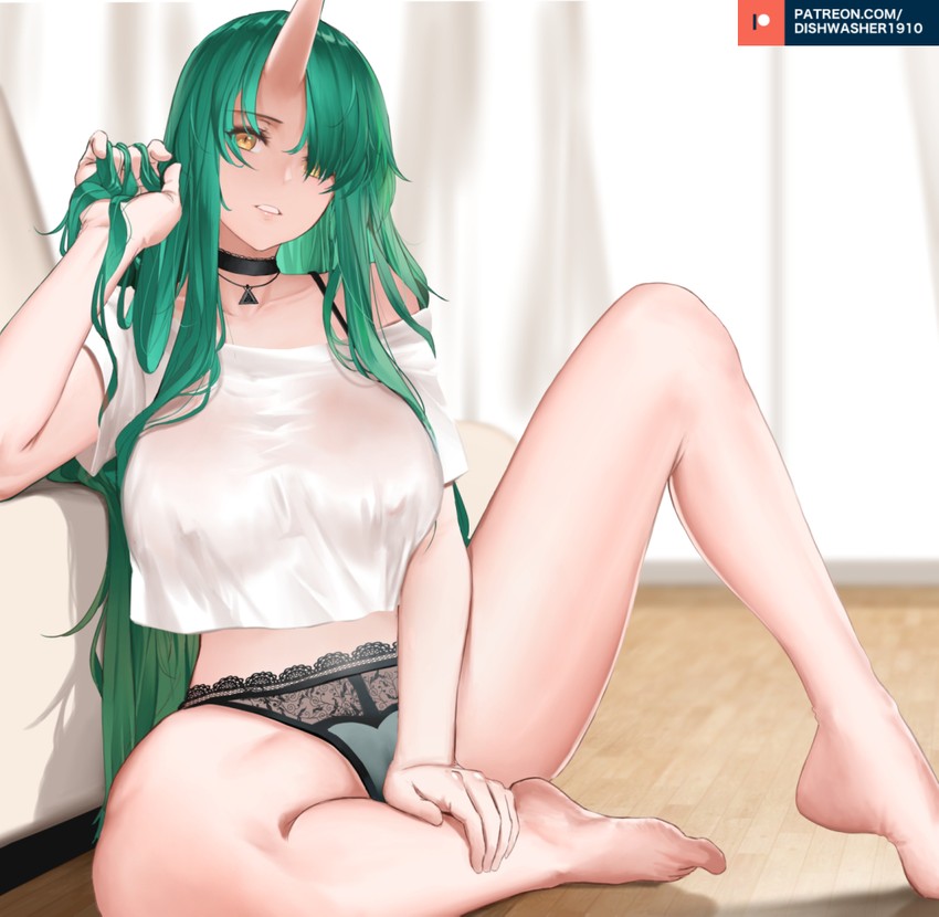 hoshiguma (arknights) drawn by dishwasher1910