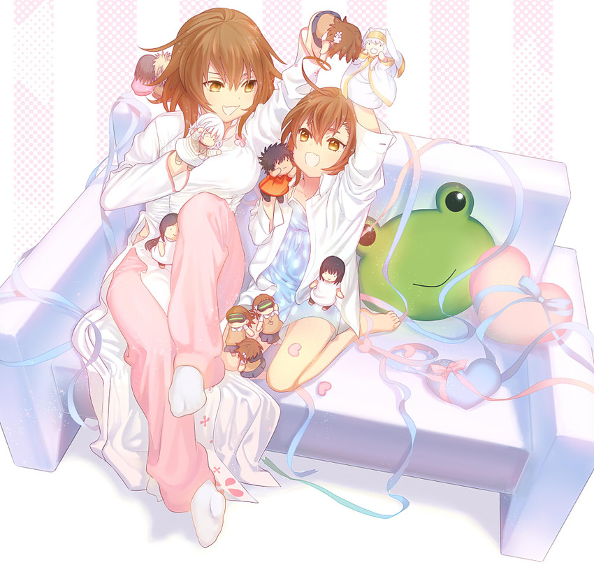 misaka mikoto, kamijou touma, accelerator, index, last order, and 7 more (toaru majutsu no index and 1 more) drawn by yucca_(sui_linx)