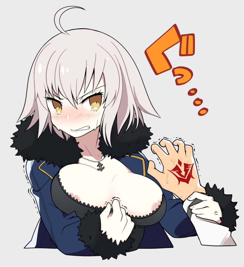 fujimaru ritsuka and jeanne d'arc alter (fate and 1 more) drawn by mzh