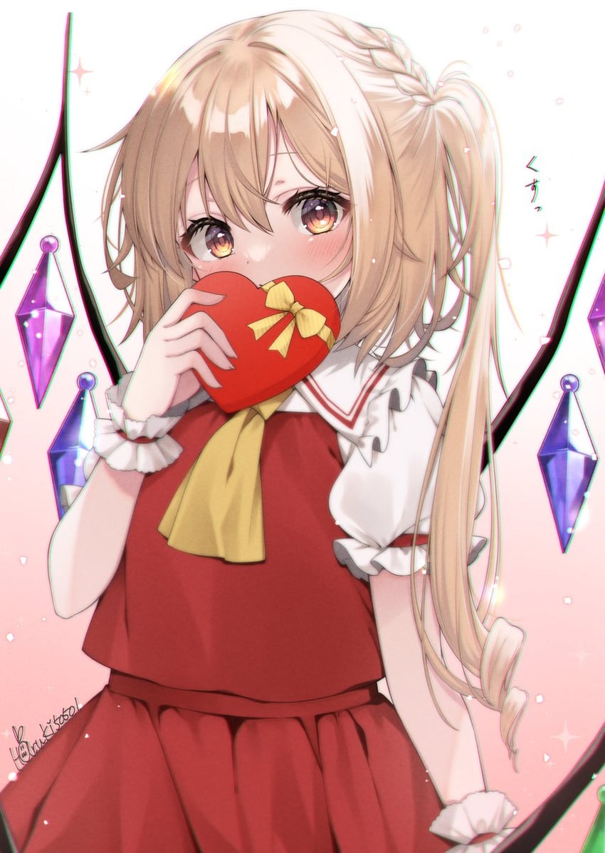 flandre scarlet (touhou) drawn by haruki_(colorful_macaron)