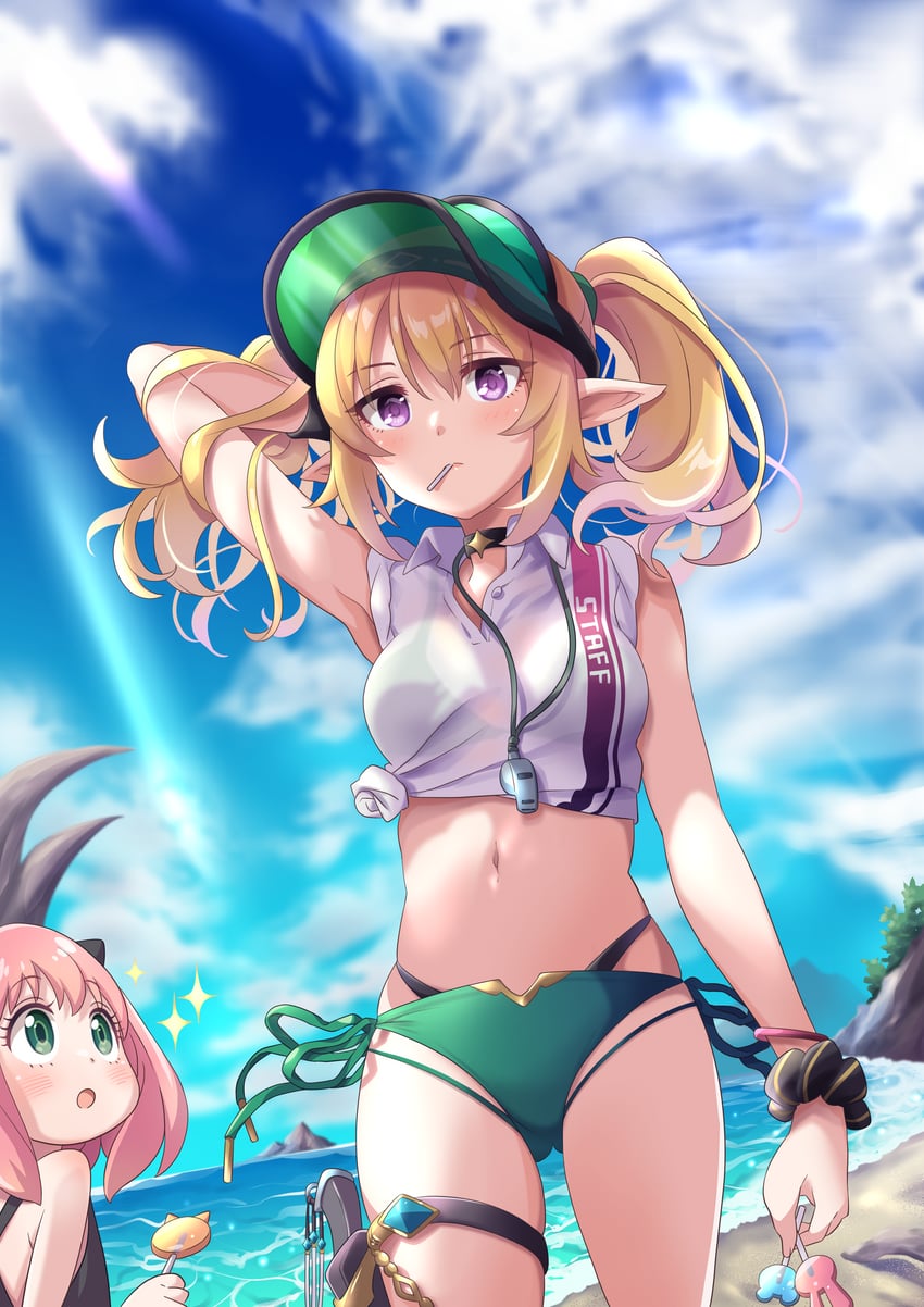 anya and chloe (princess connect! and 1 more) drawn by tsukachii