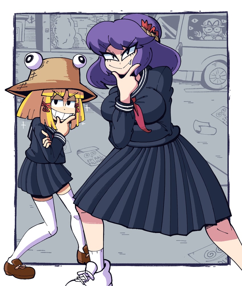 yakumo yukari, moriya suwako, and yasaka kanako (touhou and 1 more) drawn by kevin_arthur
