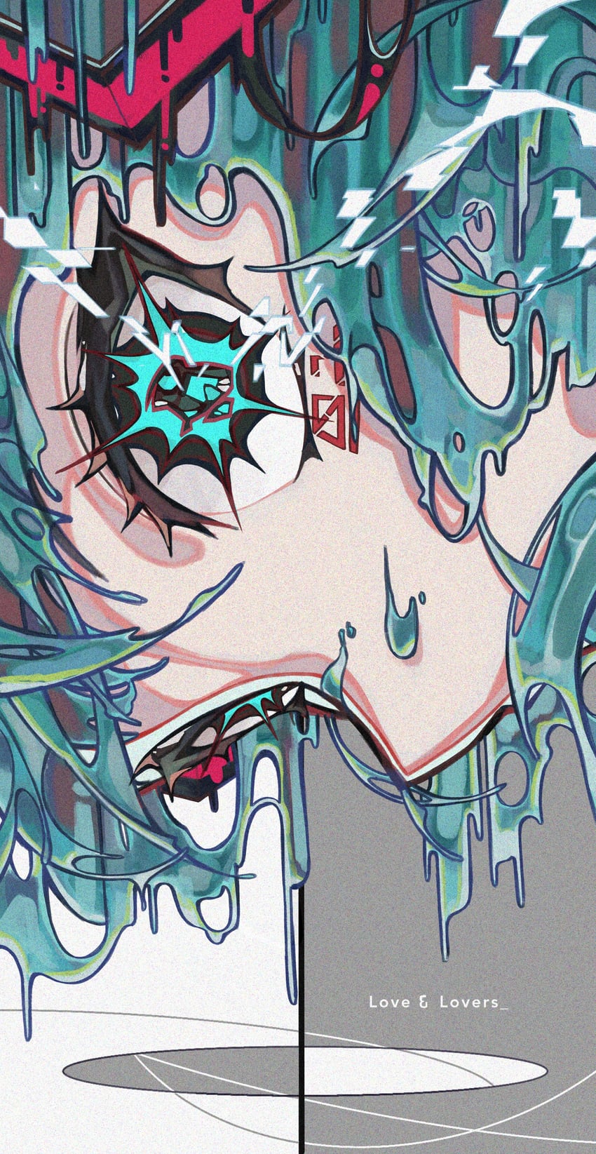 hatsune miku (vocaloid and 1 more) drawn by kobacha_(ochakoba)