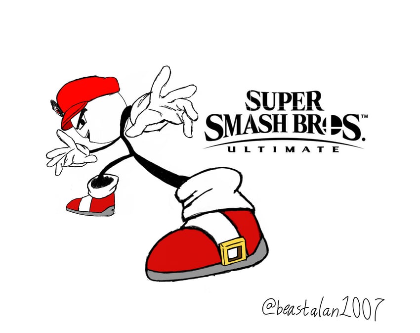mario and cappy (mario and 3 more) drawn by beastalan1007